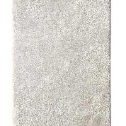 Luxurious white shaggy rug MPV-01, 170x240cm, perfect for adding comfort to entryway decor by Ramsha Home.