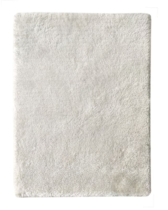 White color entryway decor shaggy rug MPV 01, 200x300cm, soft and stylish by Ramsha Home.