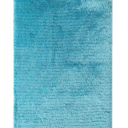 Stylish aqua color shaggy rug MPV 02, 170x240cm, ideal for enhancing drawing room decor by Ramsha Home.