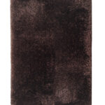 Stylish brown color fluffy shaggy rug MPV 04, 170x240cm, ideal for enhancing dining room decor by Ramsha Home.