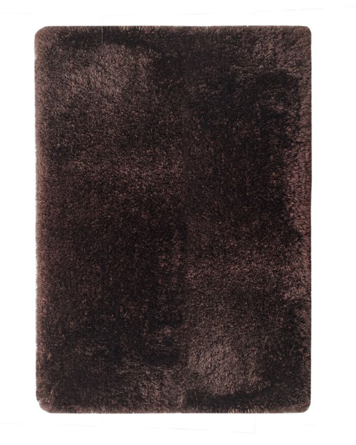 Stylish brown color fluffy shaggy rug MPV 04, 170x240cm, ideal for enhancing dining room decor by Ramsha Home.
