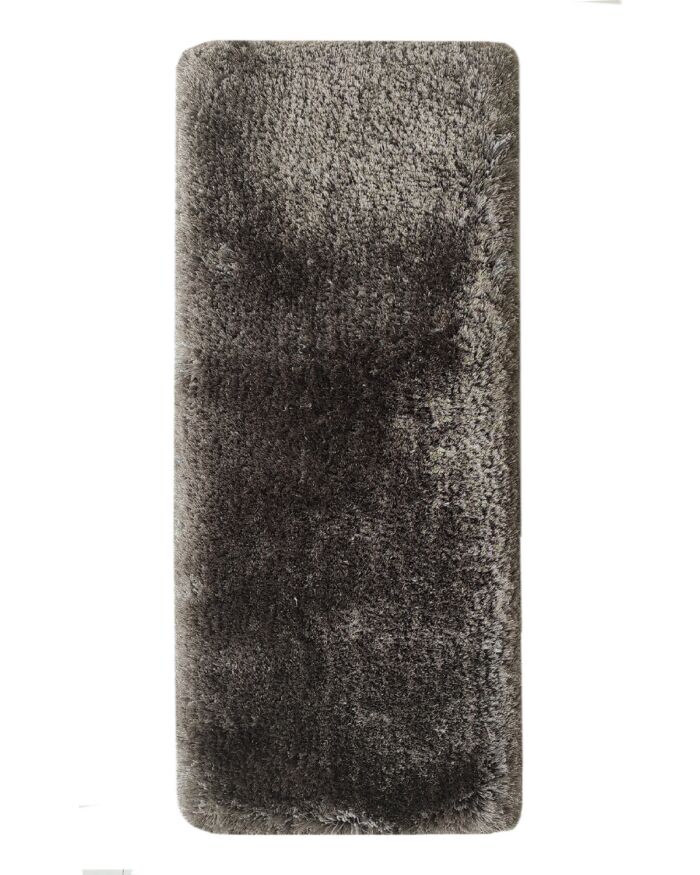 Soft and fluffy grey shaggy rug for hallway floor MPV-05, 60x180cm by Ramsha Home
