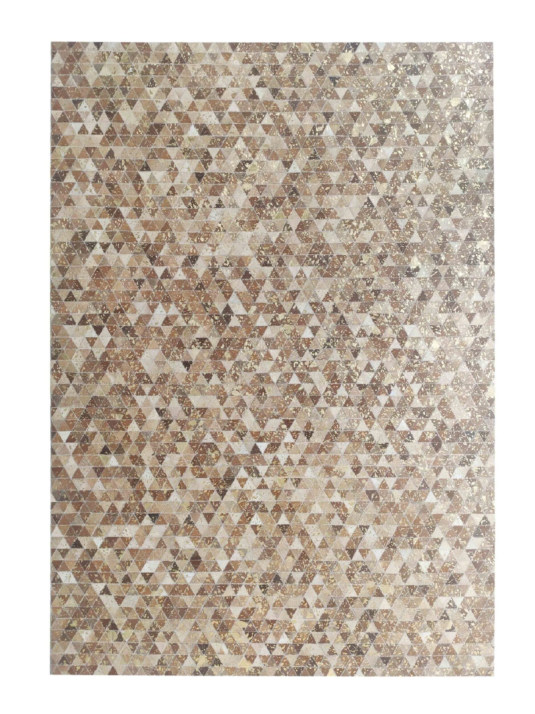 170X240-4-scaled-1.jpg Beautiful Decorative Guest Room Tan Color Leather & Wool Rug - LR 006 (170x240cm)