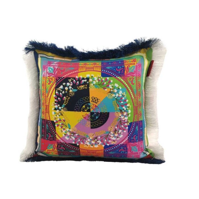 Multi-Color Modern Polyester Cushion with Filler for Window Seat, Car Seat - CS 057 (45x45cm) - Image 1