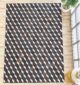 Stylish coffee color leather and wool rug LR 001 - 200x300cm for living room decor by Ramsha Home