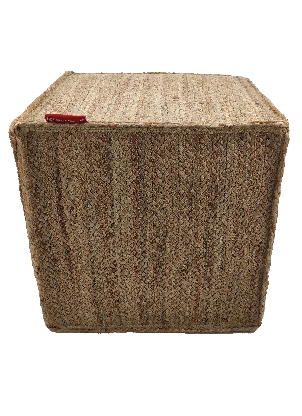 2-2-1.jpg Natural Color Bedroom Jute Pouf - PF 004 (40x40x40cm) - Image 2