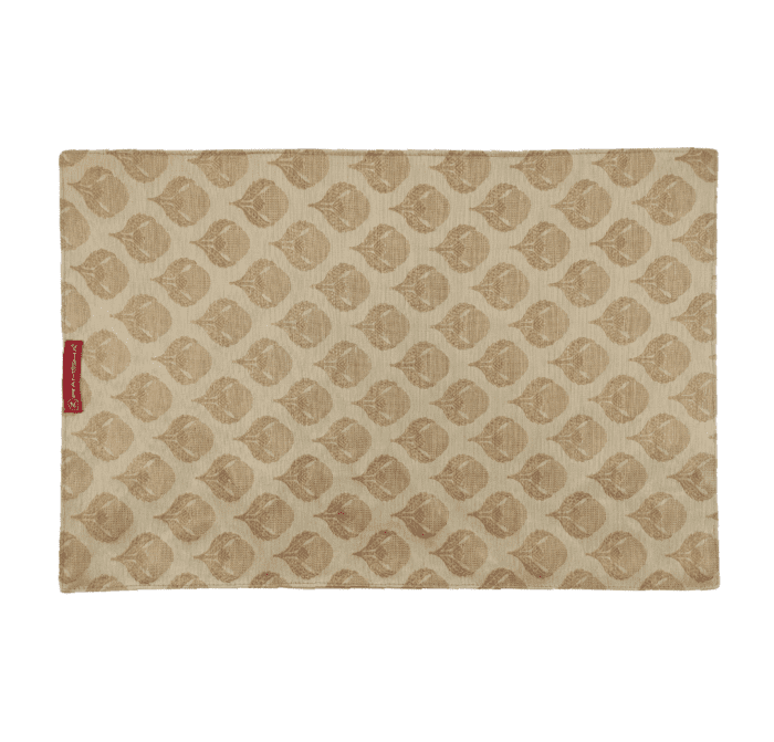 Natural and Gold Polyester Decor Placemat - PM 024 (30x44cm) - Image 1