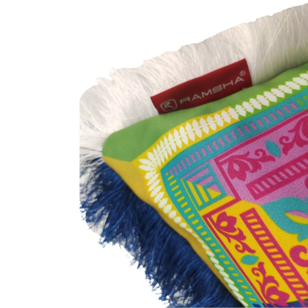 20.jpg Multi-Color Modern Polyester Cushion with Filler for Window Seat, Car Seat - CS 057 (45x45cm) - Image 2