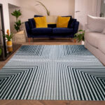 Stylish bedroom decor digital printed rug DD 020, 140x200cm, enhancing your living space by Ramsha Home.