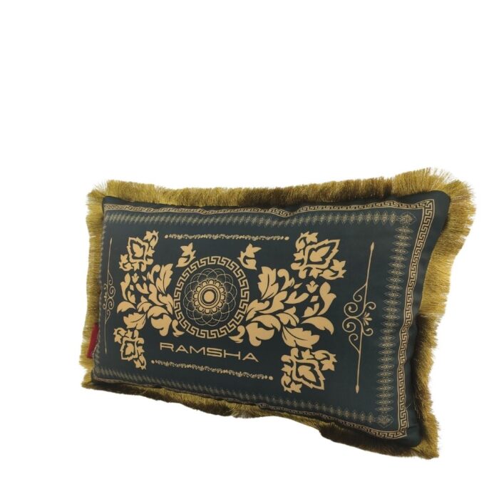 Multi-Color Digital Printed Polyester Cushion with Lace for Couch, Sofa, Bed - CS 065 (30x50cm) - Image 3