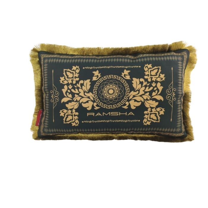 Multi-Color Digital Printed Polyester Cushion with Lace for Couch, Sofa, Bed - CS 065 (30x50cm) - Image 1