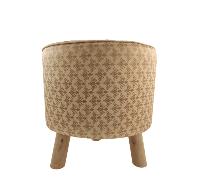 Gold Color Bedroom Area Pouf - PF 018 (40x40x40cm) - Image 3