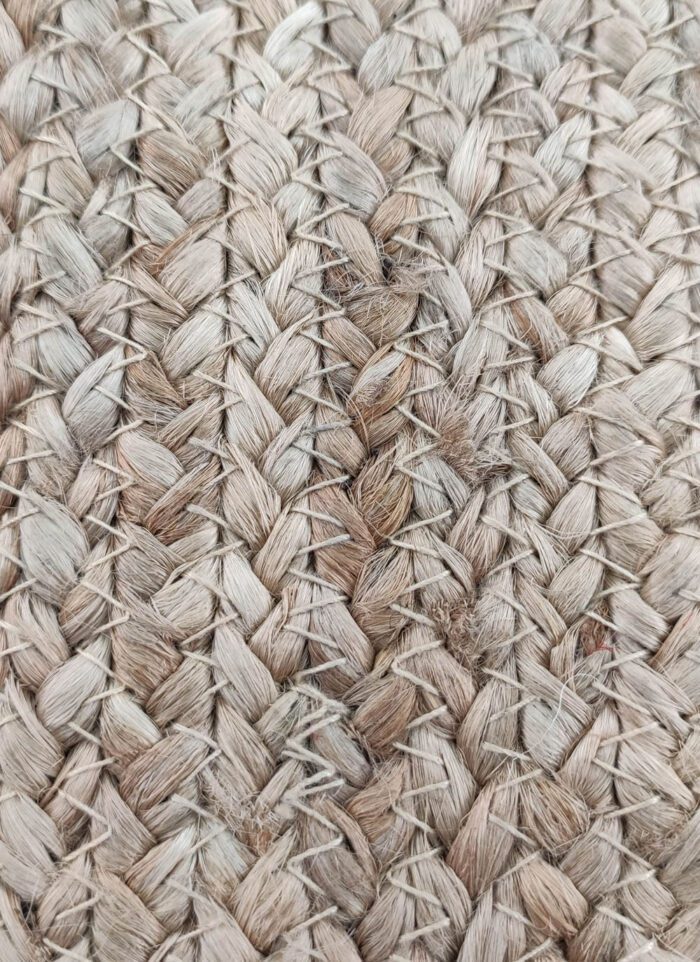 Natural Color Bedroom Jute Pouf - PF 004 (40x40x40cm) - Image 3