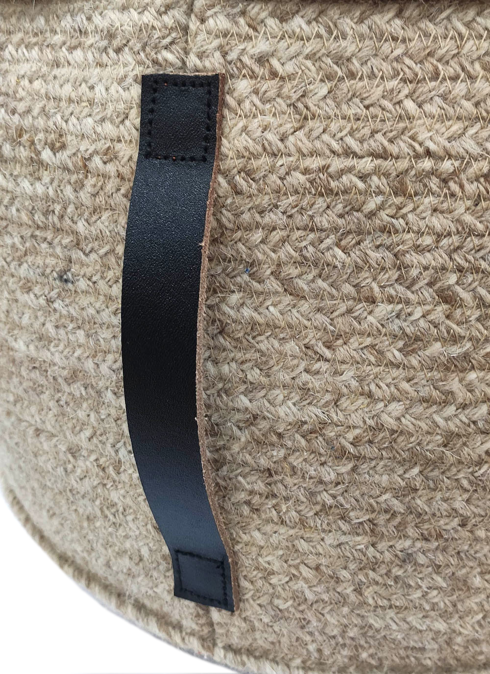 298641.jpg Natural Color Outdoor Decorative Area Pouf - PF 052 (50x50x30cm) - Image 2