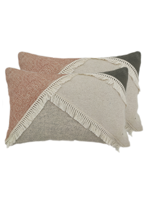 29899.jpg Multi Color Cotton Cushion for Bed, Sofa, Floor -CS 017 (30x50cm) - Image 2