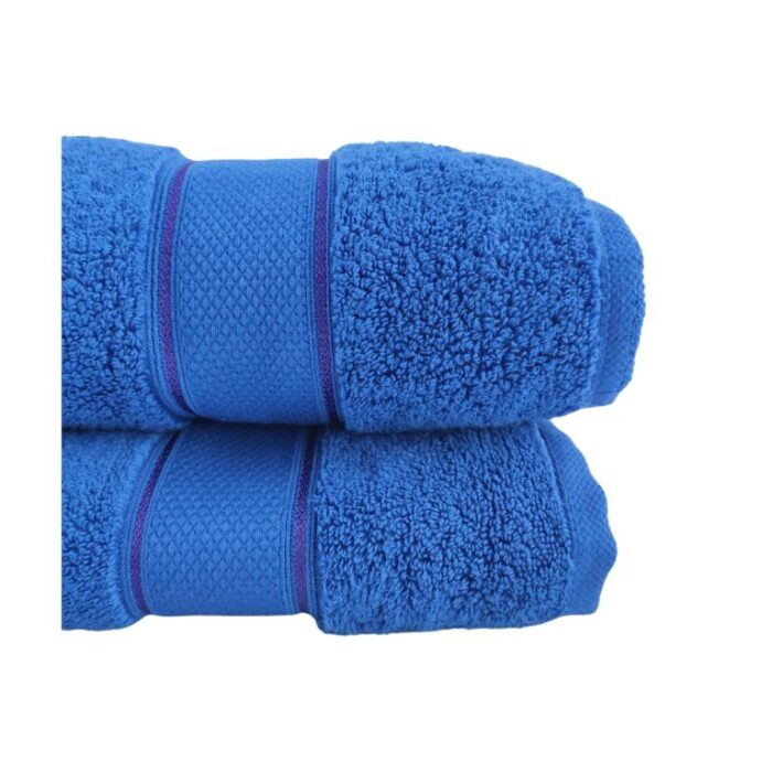 Dark Blue 100% Cotton Bath Towel - TW 003 (75x150cm) - Image 2
