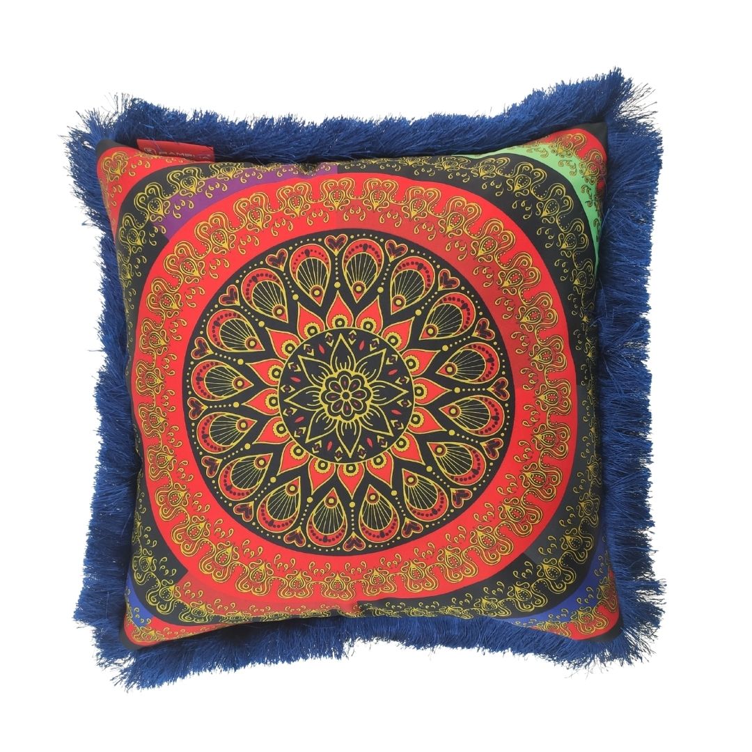 3-2.jpg Multi-Color Modern Polyester Cushion with Filler for Window Seat, Car Seat - CS 054 (45x45cm) - الصورة 4