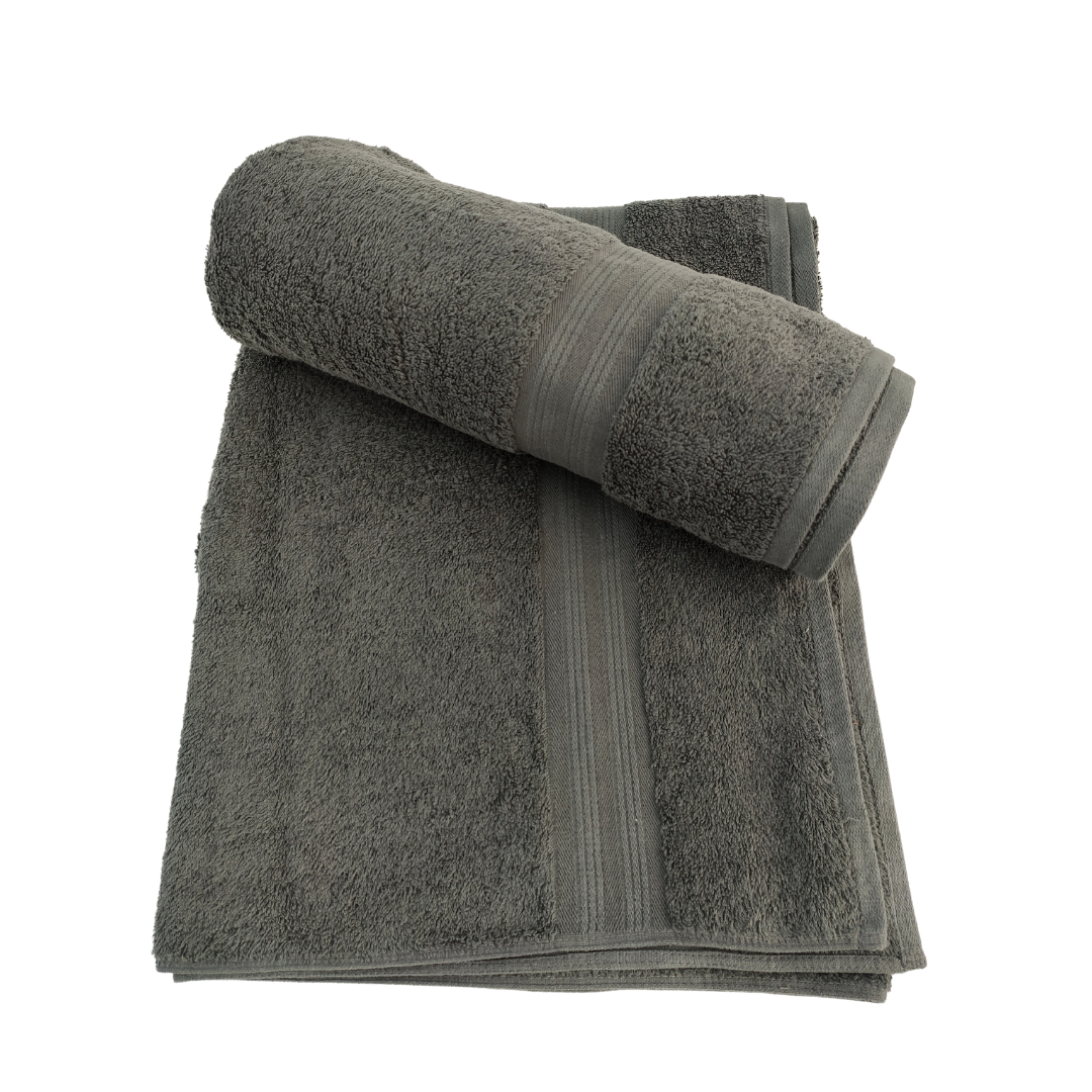 3-4-2.png Cleanup Bath Towel TW 008 - Grey (75x142cm) - الصورة 3