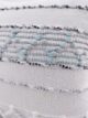 White Color Embroidery Cotton Cushion with Filler for Sofa, Outdoor Cushion - CS 149 (45x45cm) - Image 3