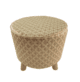 Gold Color Bedroom Area Pouf - PF 018 (40x40x40cm)