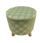 Guest Room Green and Gold Color Pouf - PF 019 (40x40x40cm)