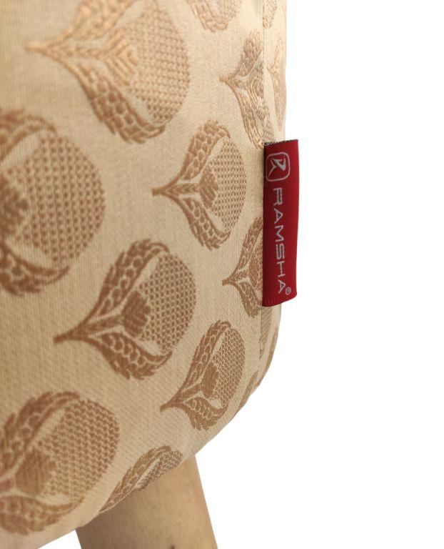 39.jpg Gold Color Decorative Pouf with Stand - PF 020 (40x40x40cm) - Image 4