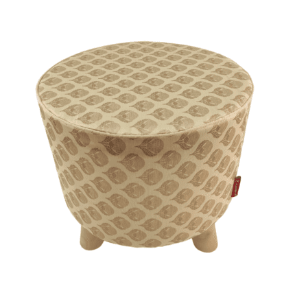 Gold Color Decorative Pouf with Stand - PF 020 (40x40x40cm)