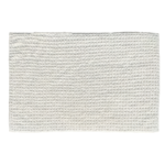 Bleach White Non-Slip Fluffy Soft Cotton Bathmat - BT 005 (60x90cm)