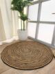 Handmade braided jute round rug BR 004 (90cm) by Ramsha Home