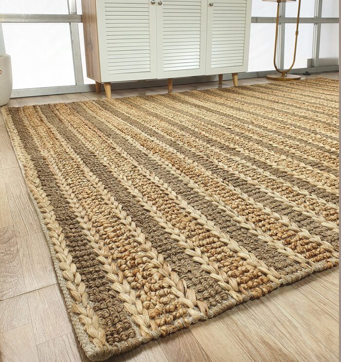 Contemporary natural color woven rug SR 032 (170x240cm) for modern interiors by Ramsha Home