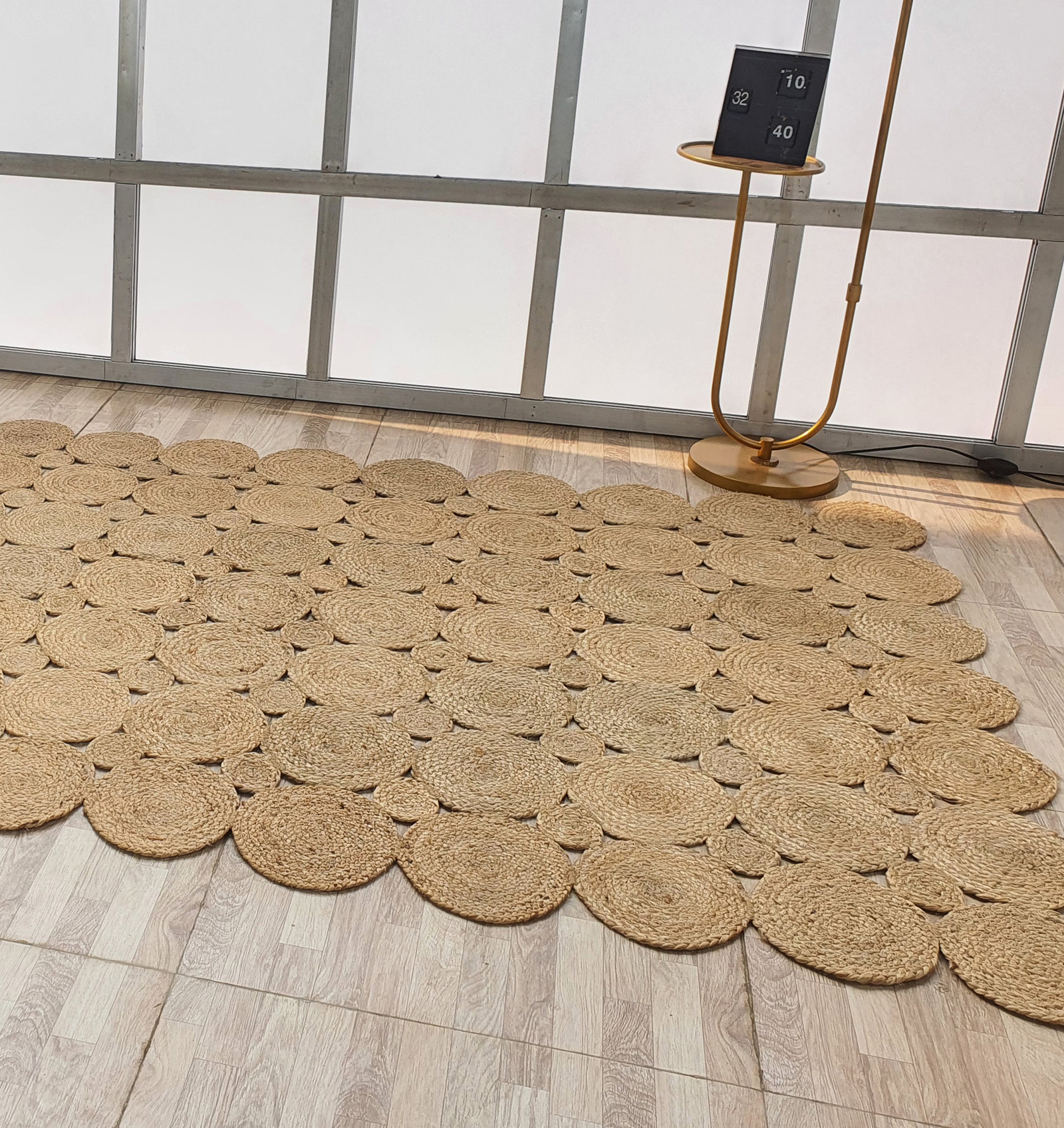Stylish Handmade Jute Rug BR 035 (80x200cm) by Ramsha Home Stylish braided jute rug BR 035 (80x200cm) for hallway or entryway by Ramsha Home