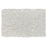 Bleach White Non-Slip Fluffy Soft Cotton Bathmat - BT 007 (60x90cm)