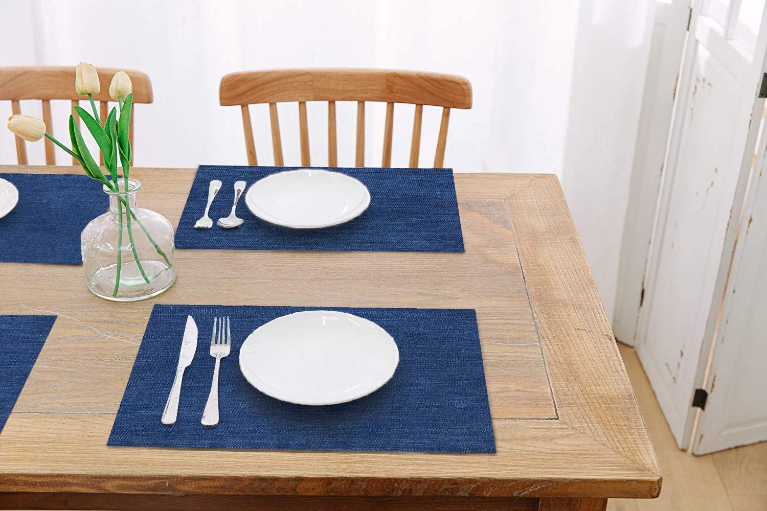 71aWv0RQGvL._AC_SL1500_.jpg Blue Color Cotton Placemat - PM 040 (30x44cm) - Image 2