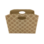 Amazing Beige & Gold Polyester Basket - BK 007 (35x20x27cm)