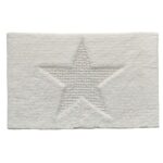 Bleach White Non-Slip Fluffy Soft Cotton Bathmat - BT 008 (60x90cm)