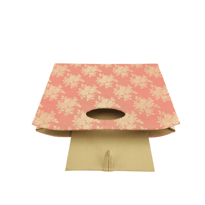 Beautiful Pink & Gold Handmade Basket - BK 005 (35x20x27cm) - Image 4