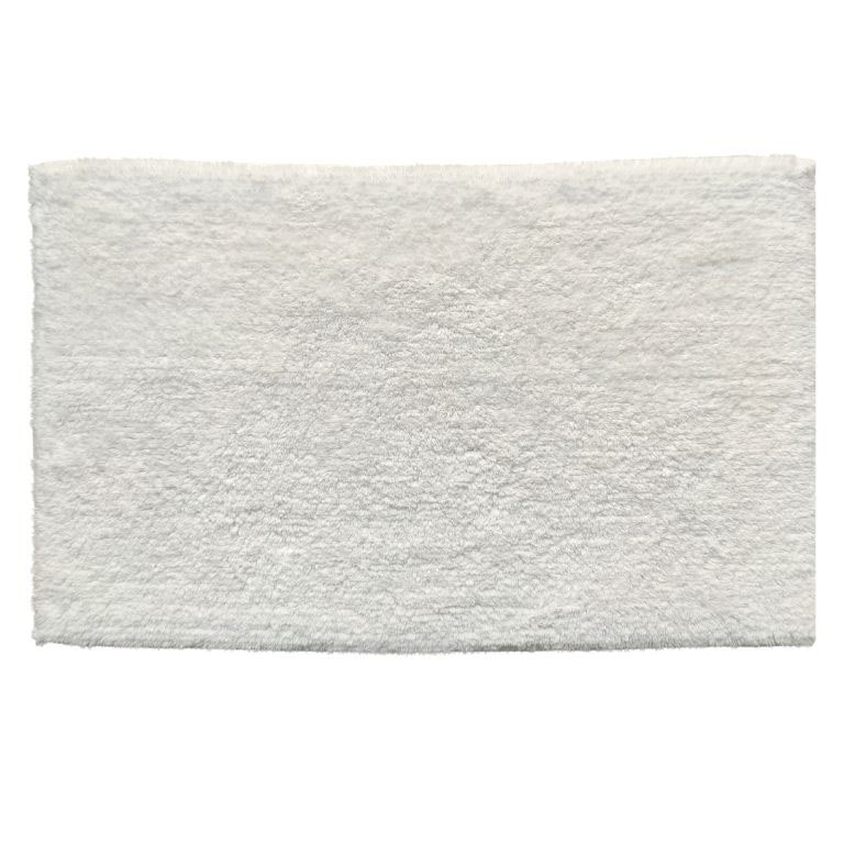 9-1.jpg Bleach White Non-Slip Fluffy Soft Cotton Bathmat - BT 009 (60x90cm) - Image 1