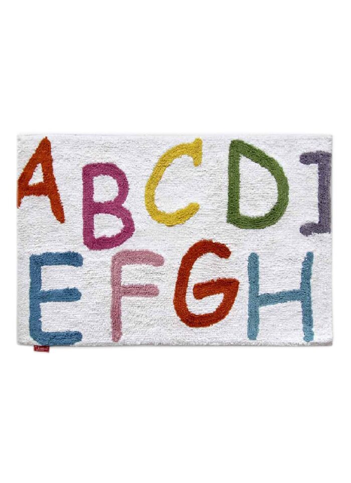Beautiful ABC Alphabet Soft Cotton Bathmat - BM 014 (50x80cm)