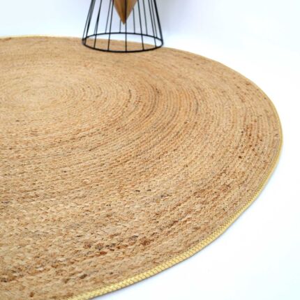 Natural braided jute rugs showcasing eco-friendly design, durability, and timeless rustic charm