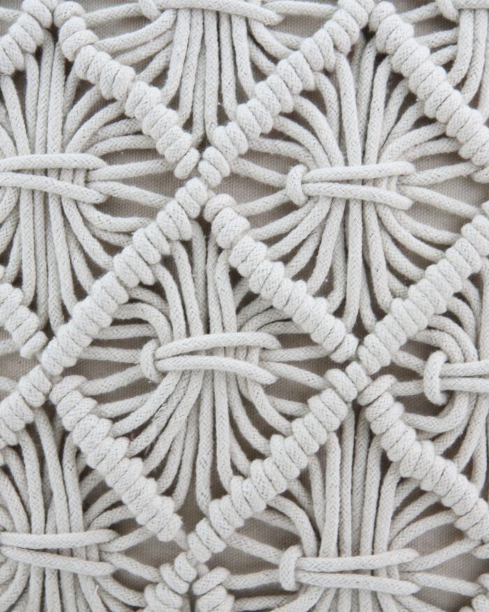 Soft Macrame Cotton Cushion with Filler for Bedroom - CS 167 (45x45cm) - Image 3