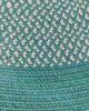 Luxurious Handmade Turquoise & White Color Cotton Braided Rug - BR 002 - Image 4