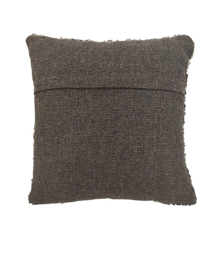 ⁦Multi Color Jute Cushion Home Decor with Sequin for Sofa, Couch, Bedroom - CS 015 (40x40cm)⁩ - الصورة ⁦3⁩