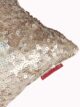 Gold Polyester Cushion Cover with Shiny Sequins for Bed, Couch, Sofa, and Car - CS 021 (40x40cm) - الصورة 4