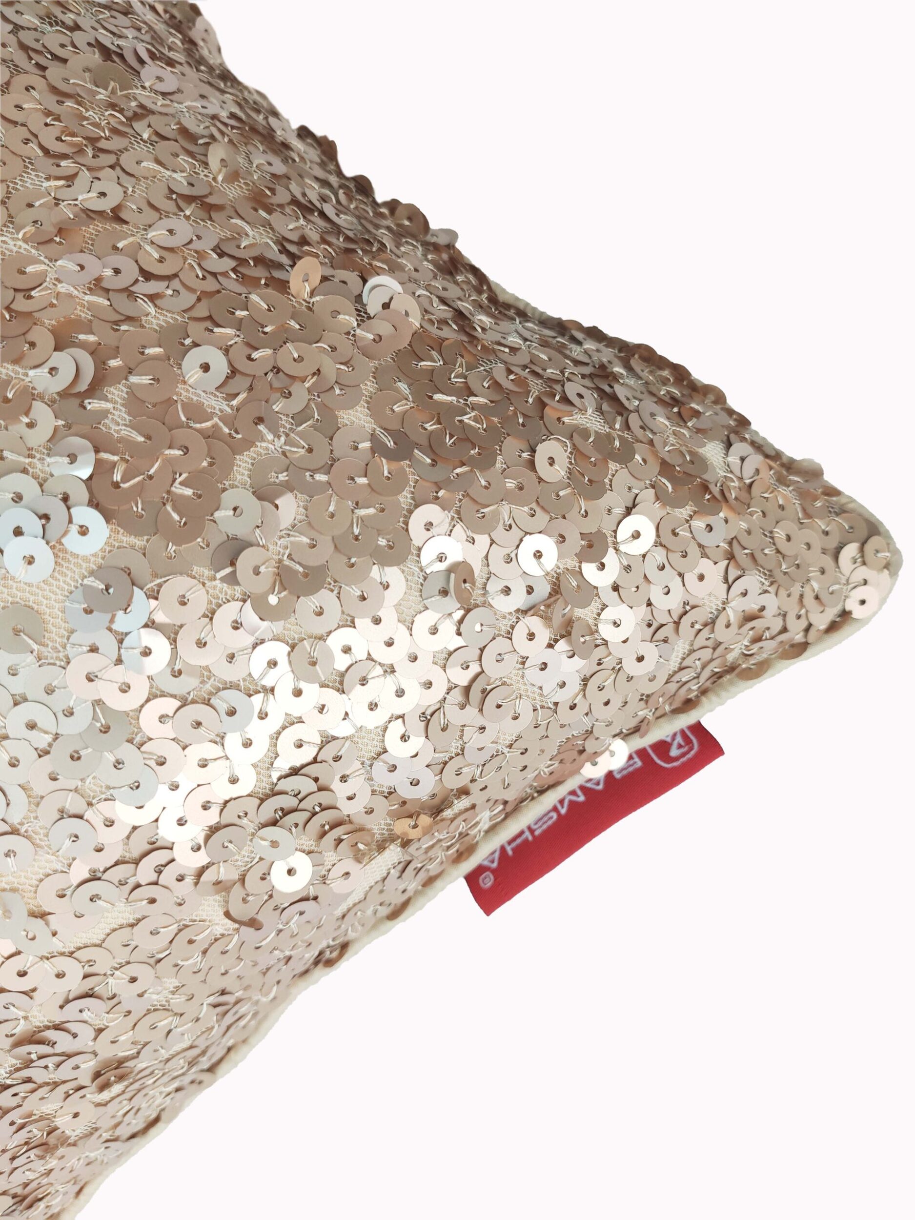 IMG_20211106_162750-scaled-1.jpg Gold Polyester Cushion Cover with Shiny Sequins for Bed, Couch, Sofa, and Car - CS 021 (40x40cm) - الصورة 4
