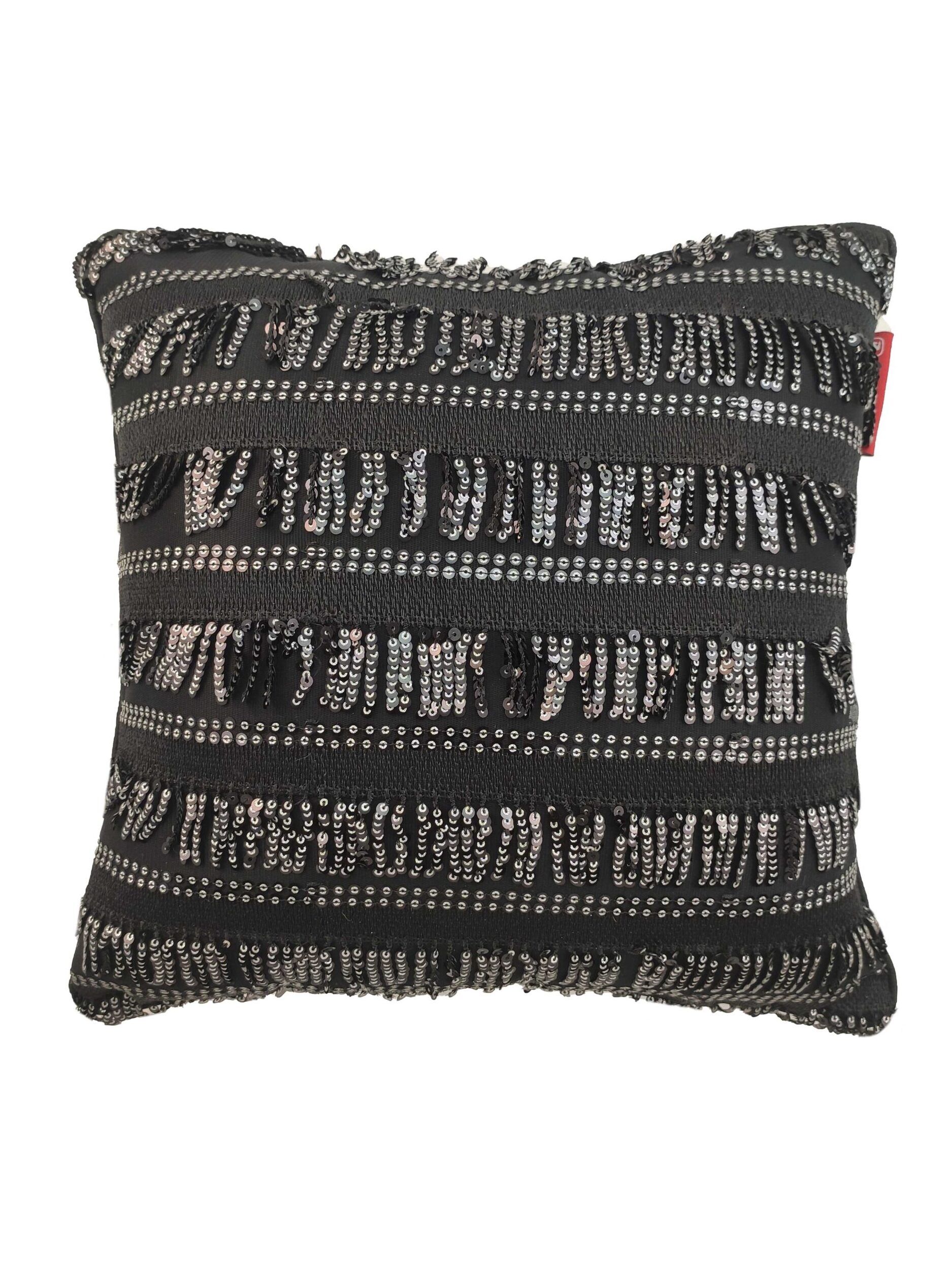 IMG_20211106_165156-scaled-1-1875x2500-1.jpg Black Polyester Sparkling Sequin Cushion Cover for Window Seat and Cafe - CS 019 (40x40cm) - الصورة 1
