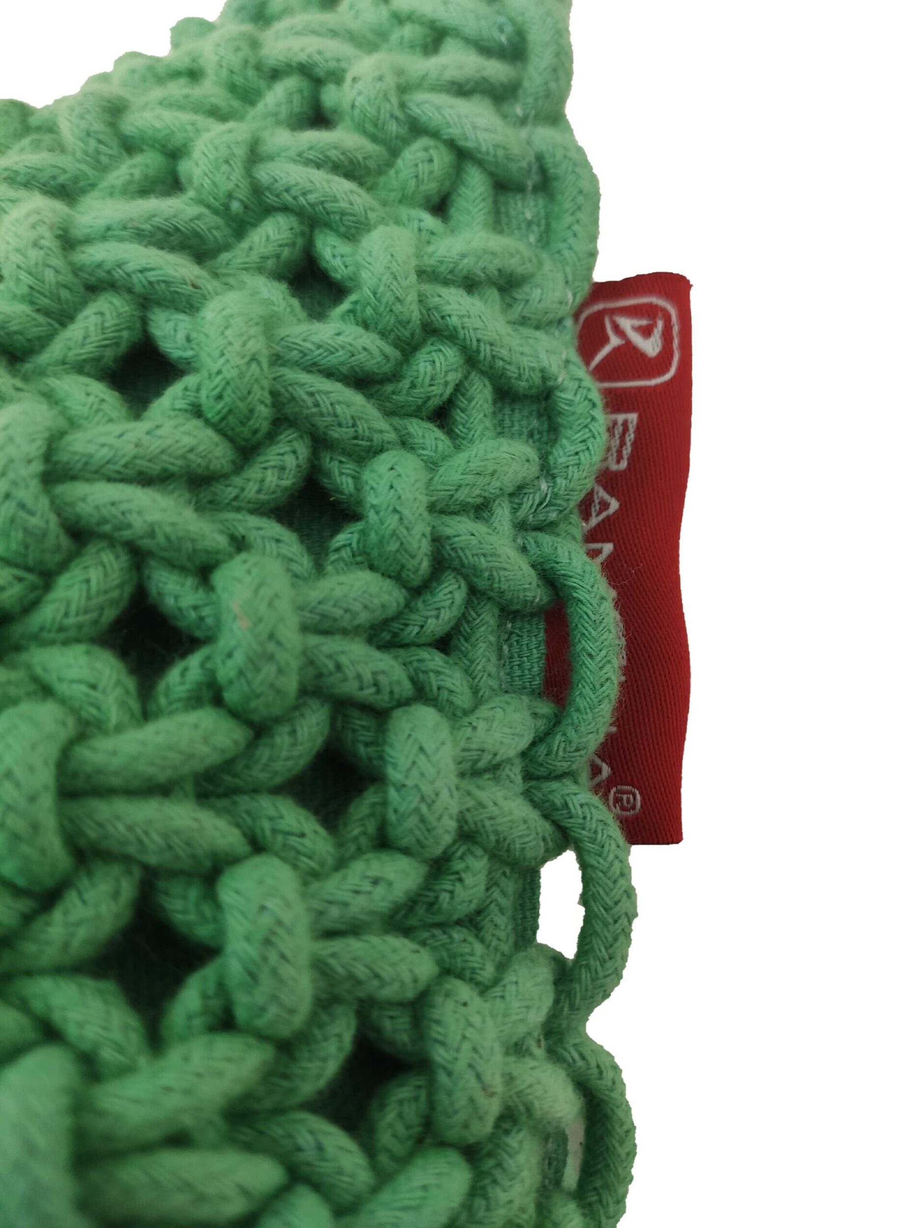 IMG_20211112_153056-scaled-1.jpg Light Green Color Cotton Macrame Cushion - CS 038  (45x45cm) - Image 2