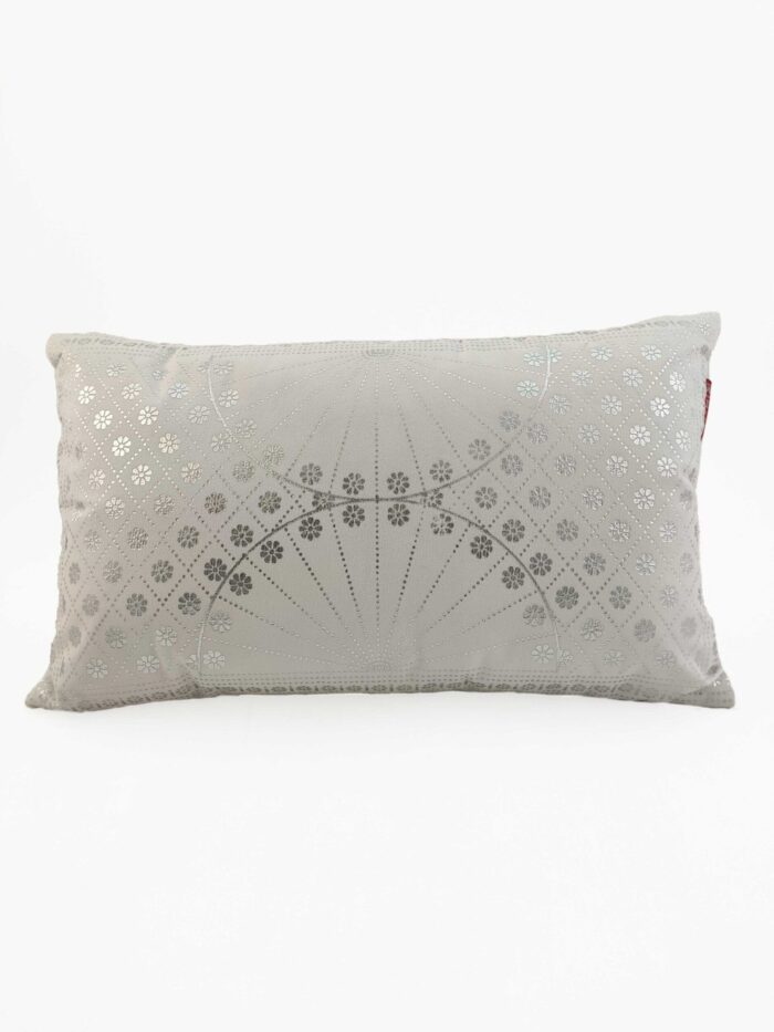White Velvet Cushion - CS 096 (30x50cm) - Image 1