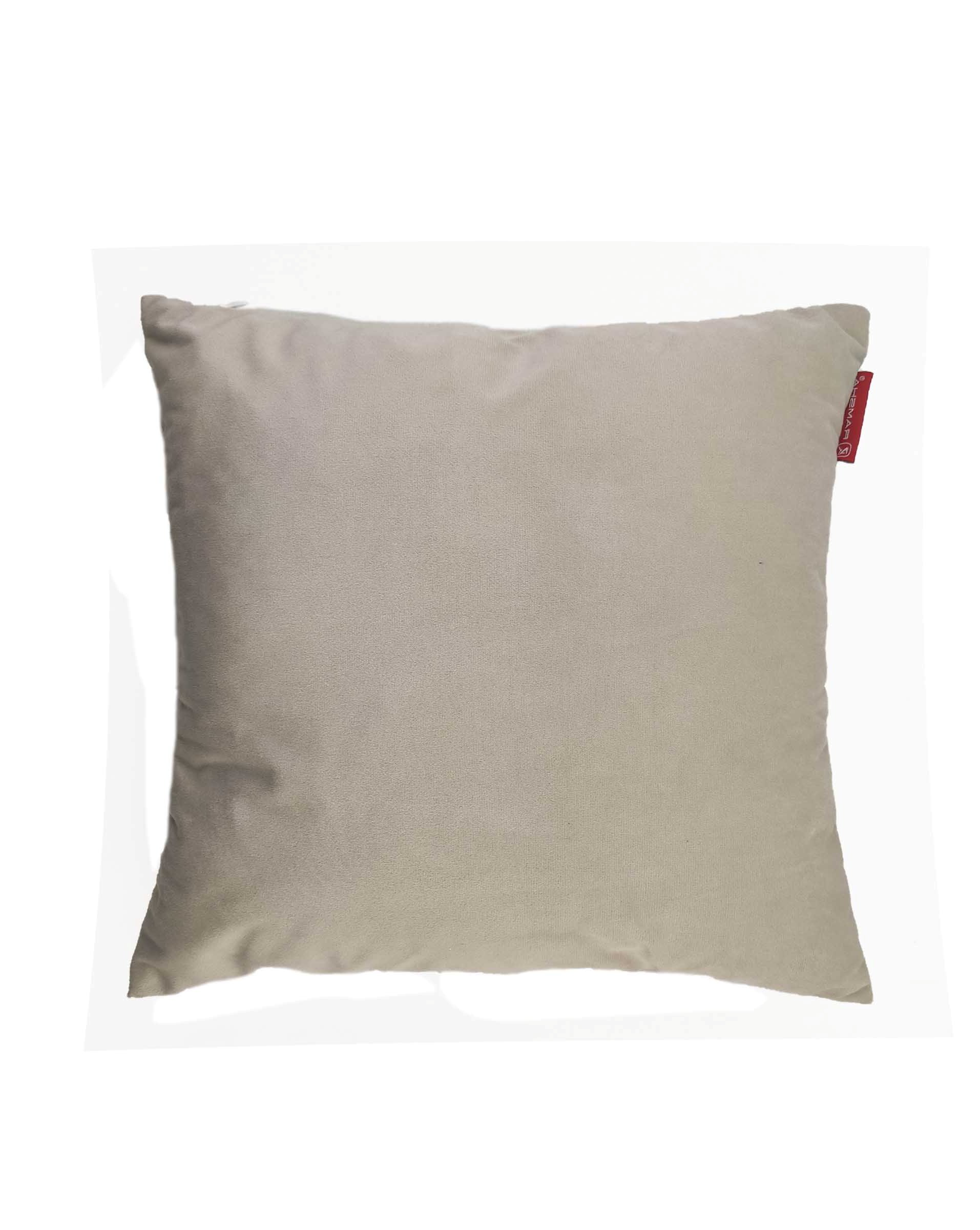 IMG_20220112_105820.jpg Cream Velvet Cushion Cover for Window Seat and Cafe - CS 099 (45x45cm) - Image 4