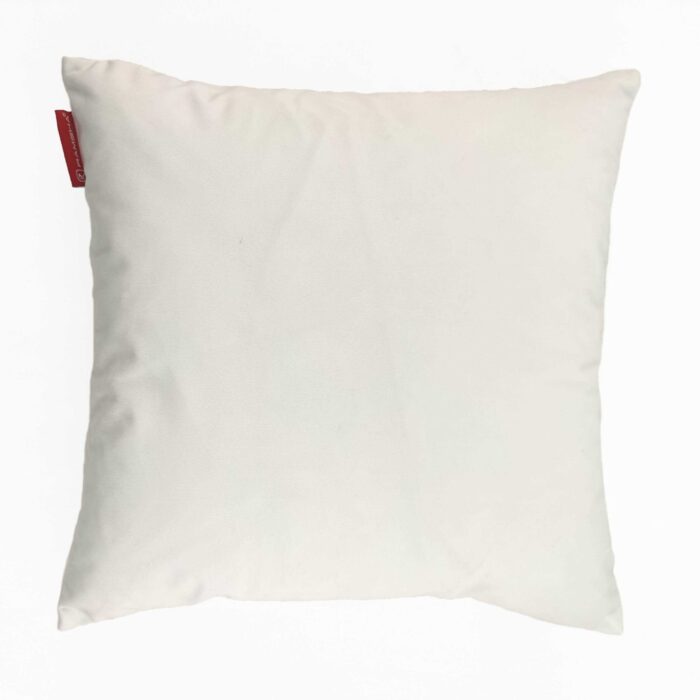 ⁦White Polyester Cushion Cover for Car and Living Room - CS 093 (45x45cm)⁩ - الصورة ⁦4⁩
