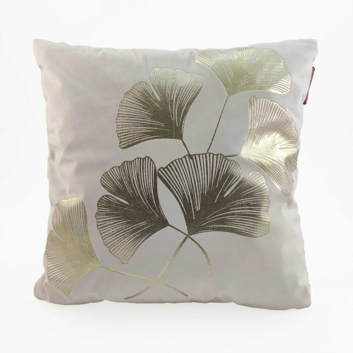 ⁦White Polyester Cushion Cover for Car and Living Room - CS 093 (45x45cm)⁩ - الصورة ⁦1⁩
